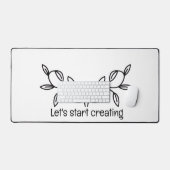Tapis de bureau à design simple et calme (Clavier et souris)