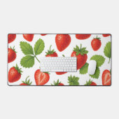 Tapis de bureau à la fraise (Clavier et souris)