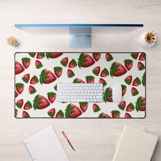 Tapis de bureau à motif de fraise doux comme une b (Bureau 1)