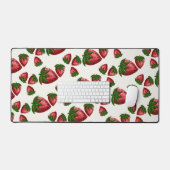 Tapis de bureau à motif de fraise doux comme une b (Clavier et souris)