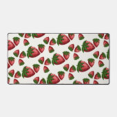 Tapis de bureau à motif de fraise doux comme une b (Recto)
