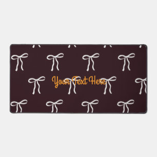 Tapis de bureau à motif de ruban à nœud papillon e
