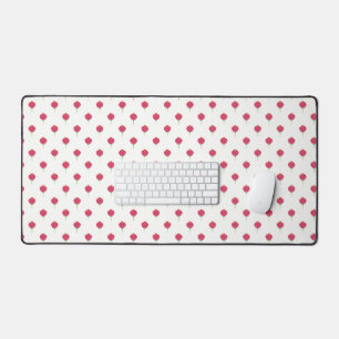 Tapis de bureau à motif de tulipes roses luxuriant