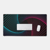 Tapis de bureau à motif géométrique (Clavier et souris)