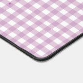 Tapis de bureau à motif gingham violet pastel mign (Coin)