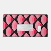 Tapis de bureau à motif inspiré de pastèque rose (Clavier et souris)