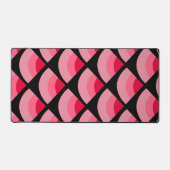 Tapis de bureau à motif inspiré de pastèque rose (Recto)