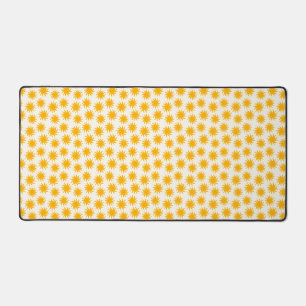 Tapis de bureau à motif soleil levant doré