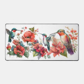 Tapis de bureau à motif Trois Colibris (Recto)