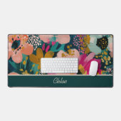 Tapis de bureau à nom floral (Clavier et souris)