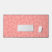 Tapis de bureau à pétale rose floral (Clavier et souris)