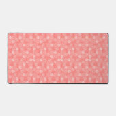 Tapis de bureau à pétale rose floral (Recto)