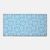 Tapis de bureau à pétales de fleurs bleues mignon (Recto)