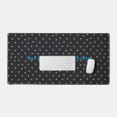 Tapis de bureau à points personnalisé avec citatio (Clavier et souris)
