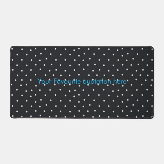 Tapis de bureau à points personnalisé avec citatio (Recto)