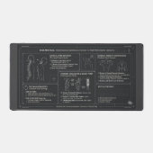 Tapis de bureau à posture ergonomique biomécanique (Recto)
