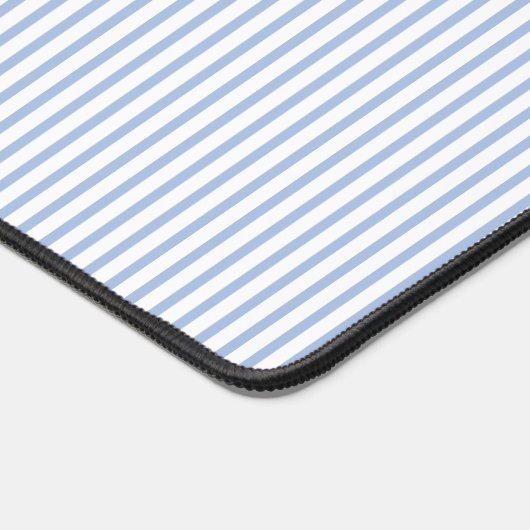 Tapis de bureau à rayures bleues (Coin)