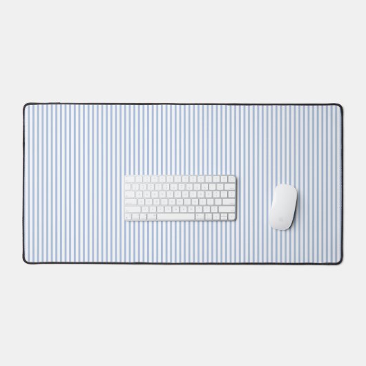 Tapis de bureau à rayures bleues (Clavier et souris)