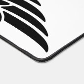 Tapis de bureau à thème noir et blanc Eagle Wing (Coin)
