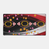 Tapis de bureau Abstrait rouge noir (Recto)