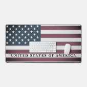 Tapis de bureau américain avec texte de conception (Clavier et souris)