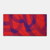 Tapis de bureau Art bleu et rouge (Recto)