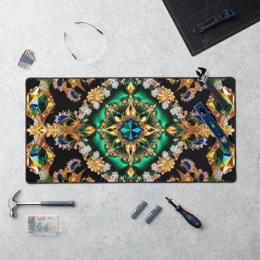 Tapis de bureau aux couleurs du Brésil (Poste de travail)