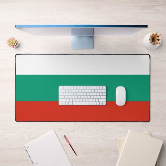 Tapis de bureau avec drapeau de Bulgarie (Bureau 1)