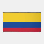 Tapis de bureau avec drapeau de Colombie (Recto)