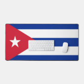 Tapis de bureau avec drapeau de Cuba (Clavier et souris)