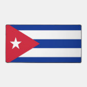 Tapis de bureau avec drapeau de Cuba (Recto)