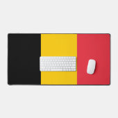 Tapis de bureau avec drapeau de la Belgique (Clavier et souris)