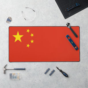 Tapis de bureau avec drapeau de la Chine