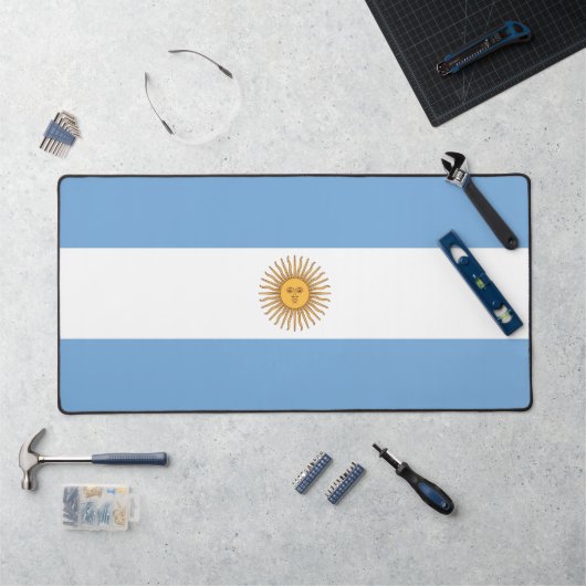 Tapis de bureau avec drapeau de l'Argentine (Poste de travail)