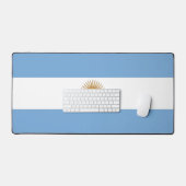 Tapis de bureau avec drapeau de l'Argentine (Clavier et souris)