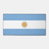 Tapis de bureau avec drapeau de l'Argentine (Recto)