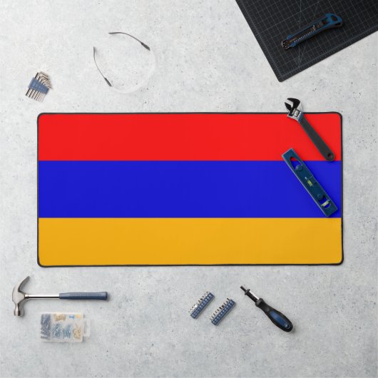 Tapis de bureau avec drapeau de l'Arménie (Poste de travail)