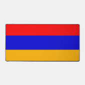 Tapis de bureau avec drapeau de l'Arménie (Recto)