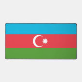 Tapis de bureau avec drapeau de l'Azerbaïdjan (Recto)