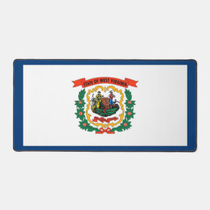 Tapis de bureau avec drapeau de l'État de Virginie