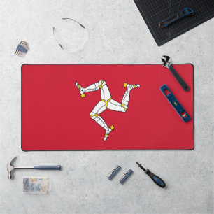 Tapis de bureau avec drapeau de l'île de Man, Roya