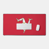Tapis de bureau avec drapeau de l'île de Man, Roya (Clavier et souris)