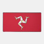 Tapis de bureau avec drapeau de l'île de Man, Roya (Recto)