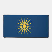 Tapis de bureau avec drapeau de Macédoine (Recto)