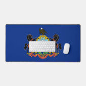 Tapis de bureau avec drapeau de Pennsylvanie, État (Clavier et souris)