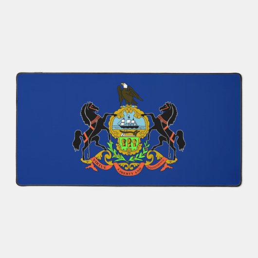 Tapis de bureau avec drapeau de Pennsylvanie, État (Recto)