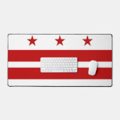 Tapis de bureau avec drapeau de Washington DC (Clavier et souris)