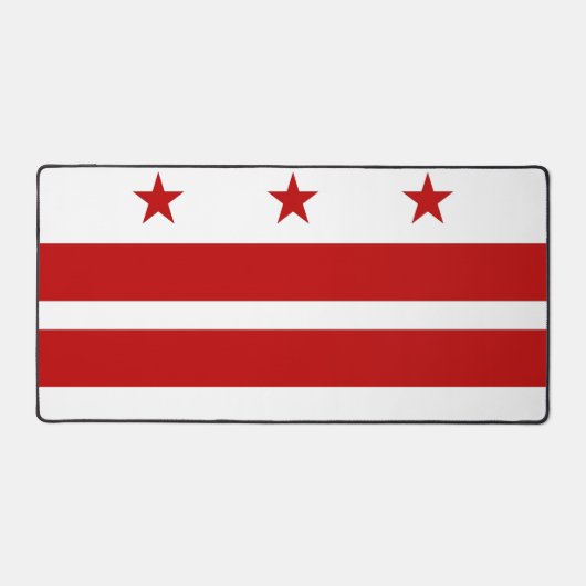Tapis de bureau avec drapeau de Washington DC (Recto)