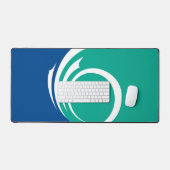 Tapis de bureau avec drapeau d'Ottawa, Canada (Clavier et souris)