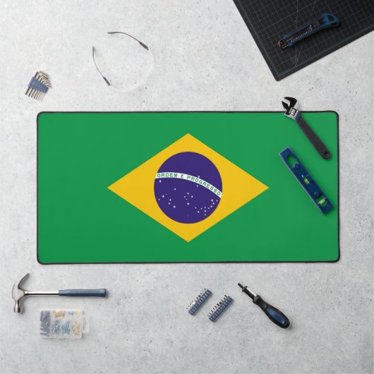 Tapis de bureau avec drapeau du Brésil (Poste de travail)